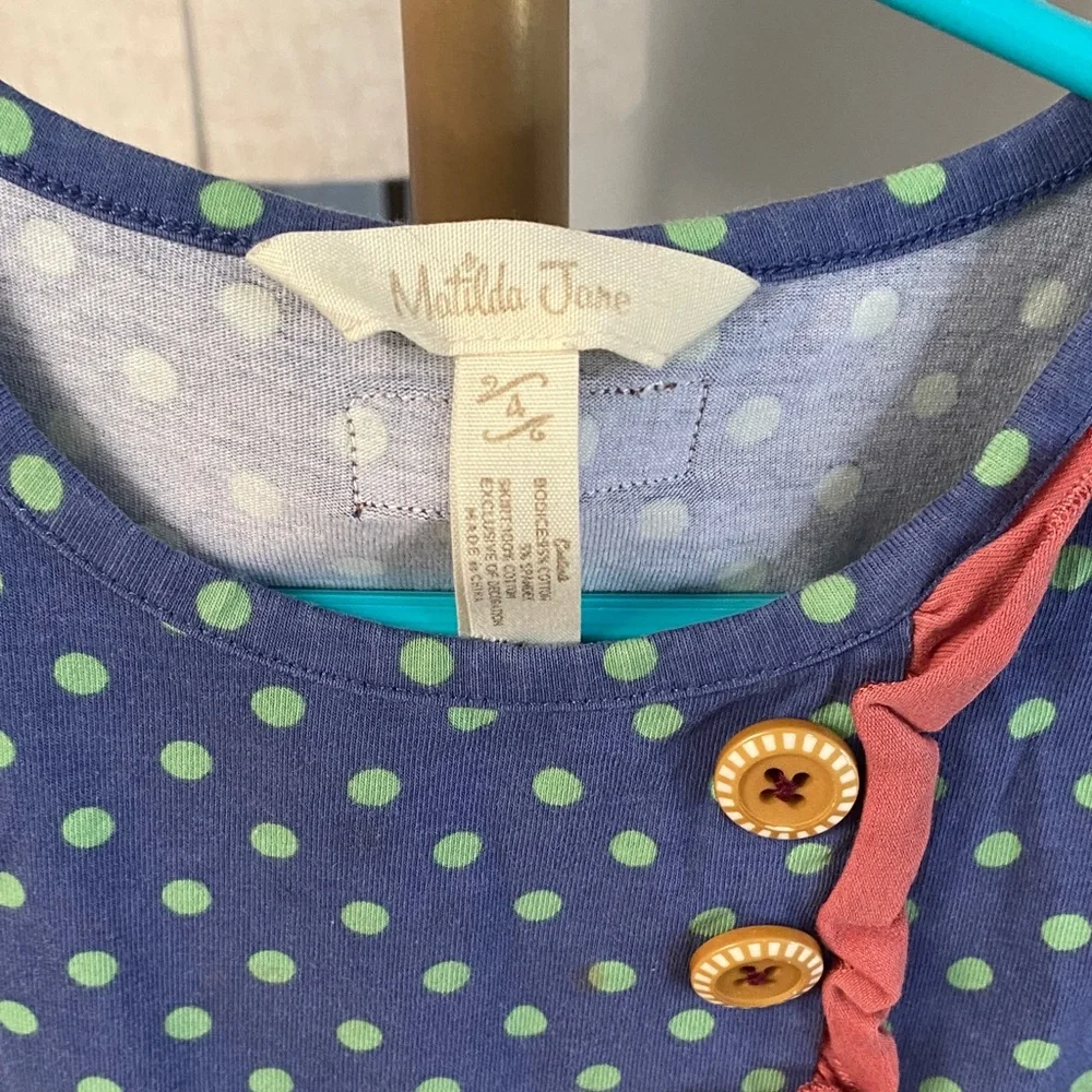 Matilda Jane Multi-Color Patchwork Floral Tiered tank top Dress for Girls 4T - Picture 2 of 6